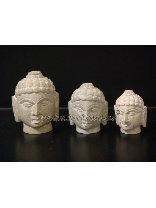 Cabeza Budha Piedra Jabon 3" (7,5cm)