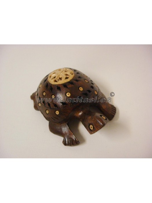 Tortuga madera decorada