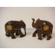 Elefante madera decorado