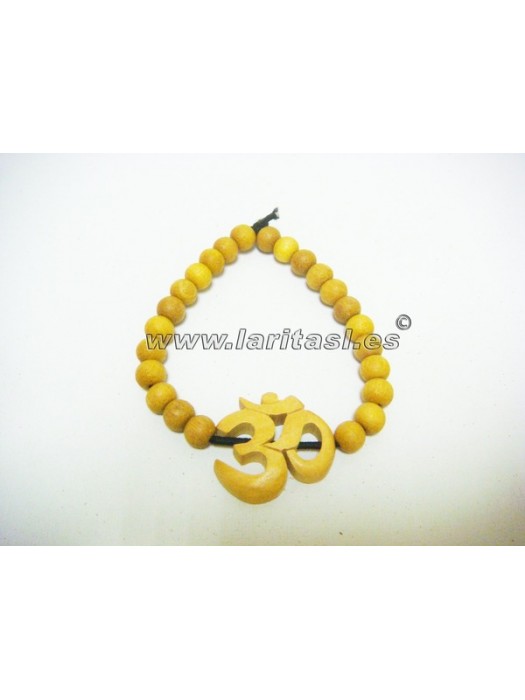 Pulsera madera Om