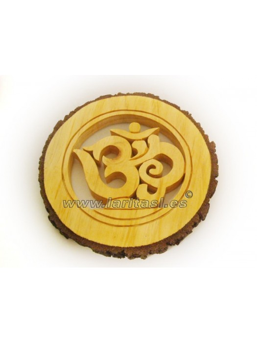 Om madera redondo 22cm