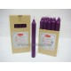 Vela Color Morado 19cnx2cm +/- 8h