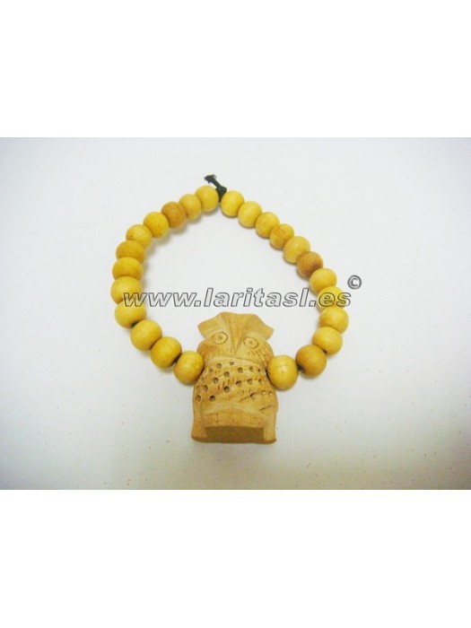 Pulsera madera Buho