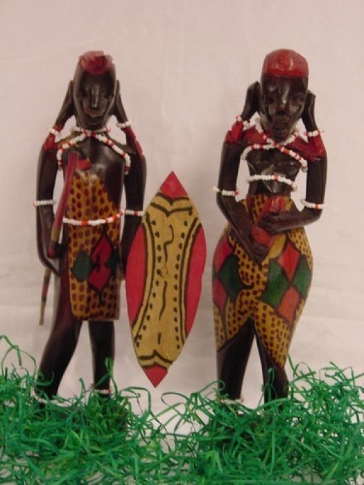 Pareja Massai 8"(23cm)