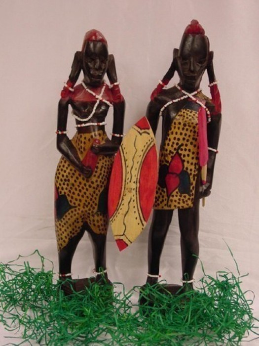 Pareja Massai 12 pulgadas(30cm)