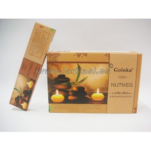 Goloka Aromatherapy Nutmeg (nuez moscada) 15gr (pack 12)