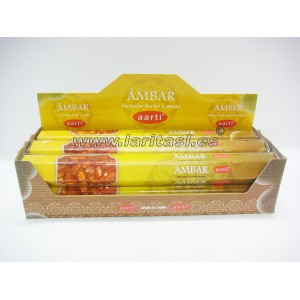 Incienso Aarti Ambar (pack 6)